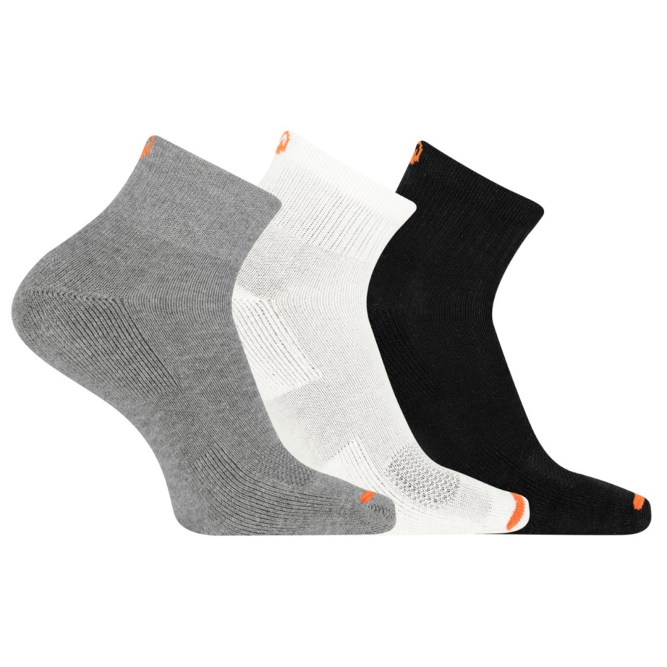 Merrell Access Keskipainoinen Puuvillaneljännes 3 Pk Sukka Musta Lajitelma