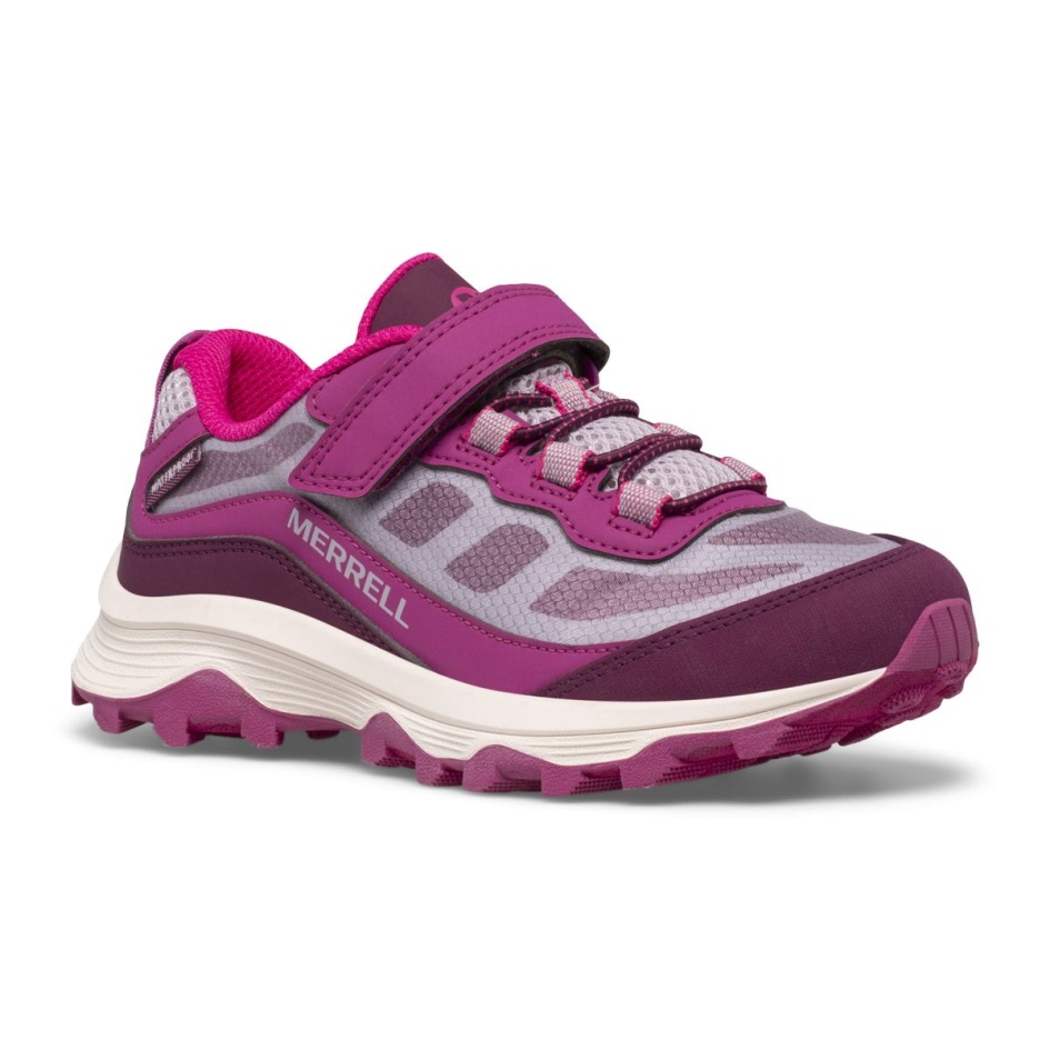 Merrell Big Kid's Moab Nopeus Alhainen Ilmastointi Vedenpitävä Harmaa-marja