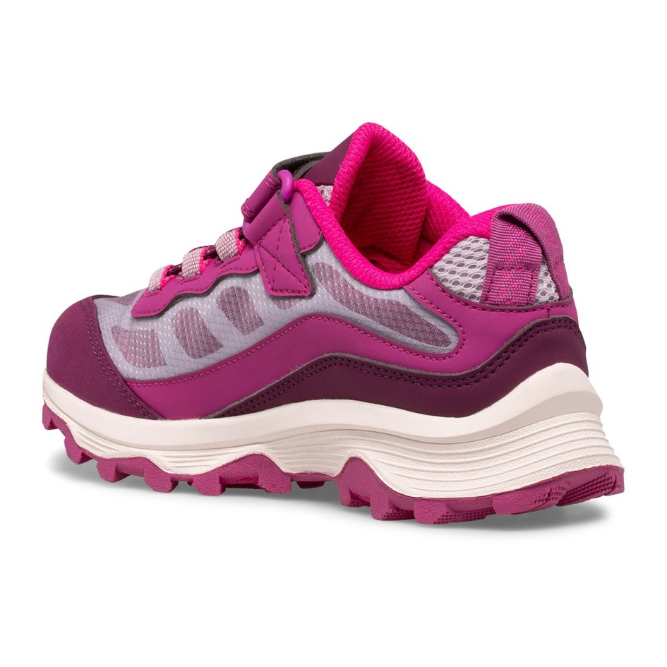Merrell Big Kid's Moab Nopeus Alhainen Ilmastointi Vedenpitävä Harmaa-marja