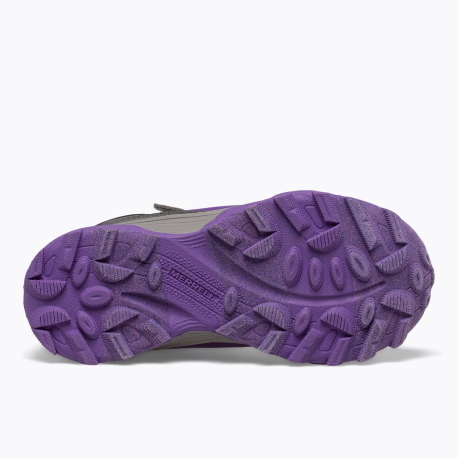Merrell Big Kid's Moab Speed Mid/c Vedenpitävä Harmaa-pinkki-violetti