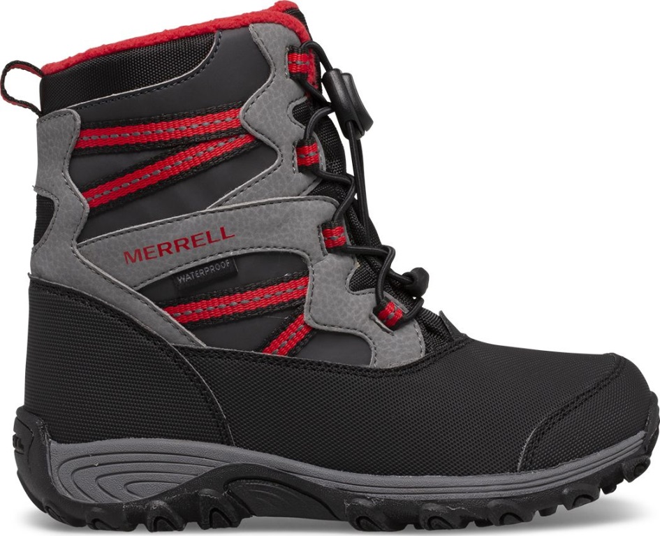 Merrell Ison Lapsen Outback Lumikengät Musta-harmaa-punainen