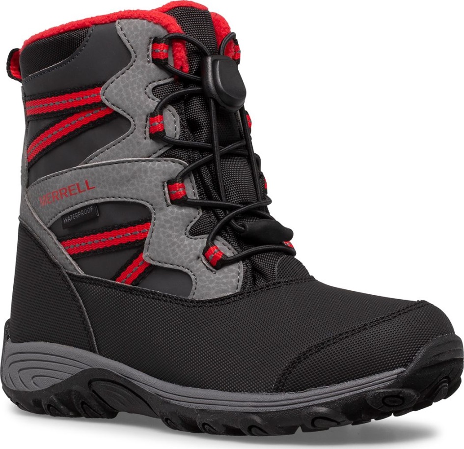 Merrell Ison Lapsen Outback Lumikengät Musta-harmaa-punainen