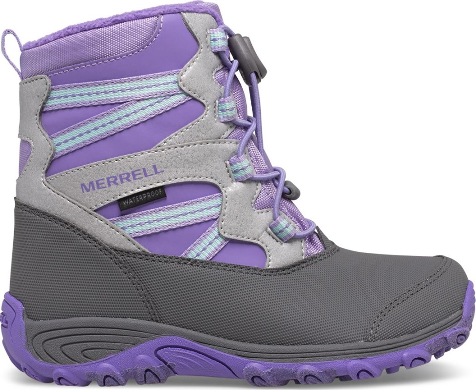 Merrell Big Kid's Outback -lumikenkä Violetti-hopea