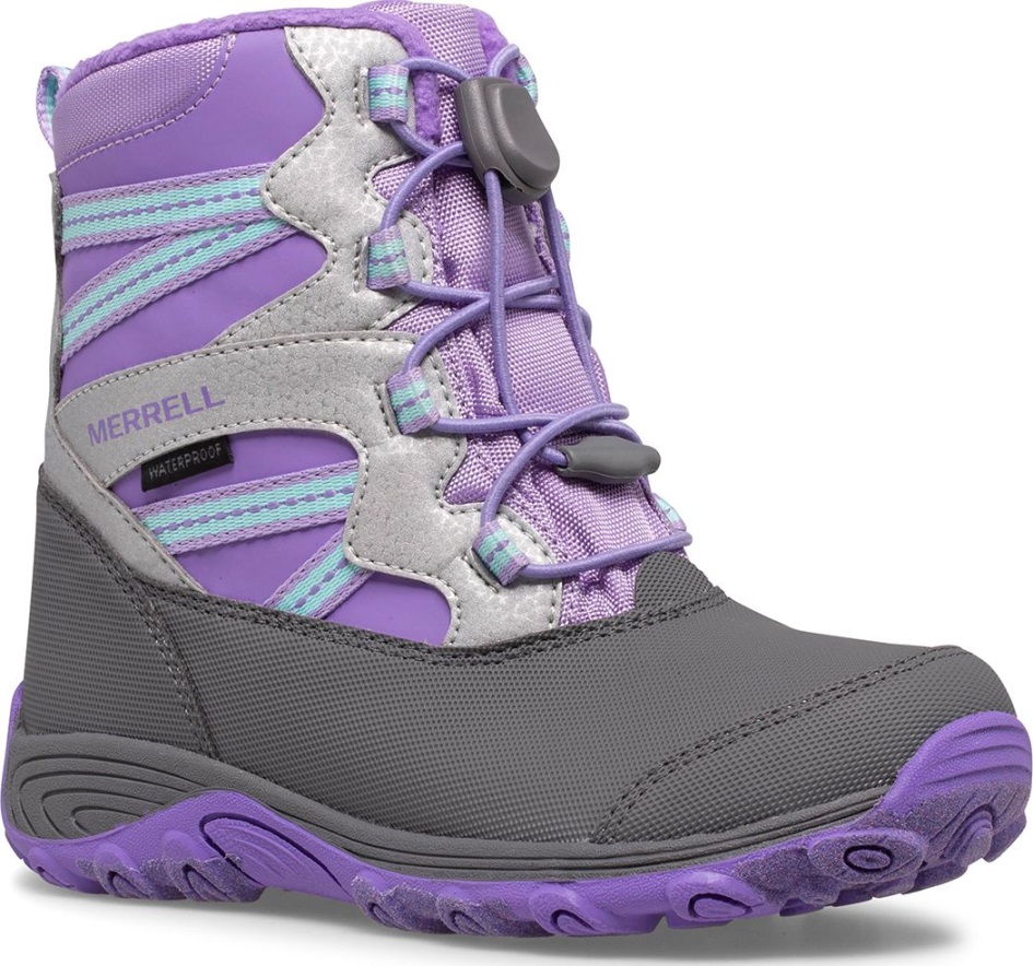 Merrell Big Kid's Outback -lumikenkä Violetti-hopea