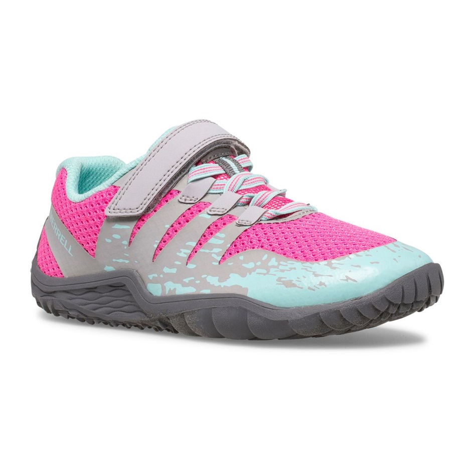 Merrell Iso Lasten Polkuhanska 5 A/c Kenkä Harmaa-kuuma Pinkki-turkki