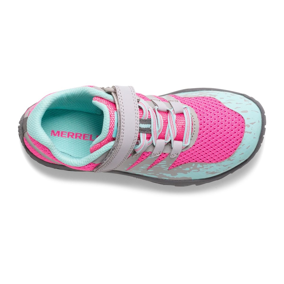 Merrell Iso Lasten Polkuhanska 5 A/c Kenkä Harmaa-kuuma Pinkki-turkki