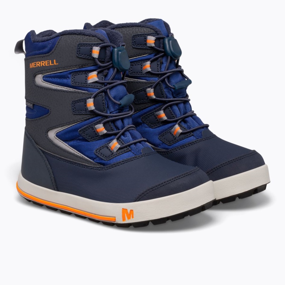 Merrell Little Kid's Snow Bank 3.0 Boot Navy-cobalt-orange