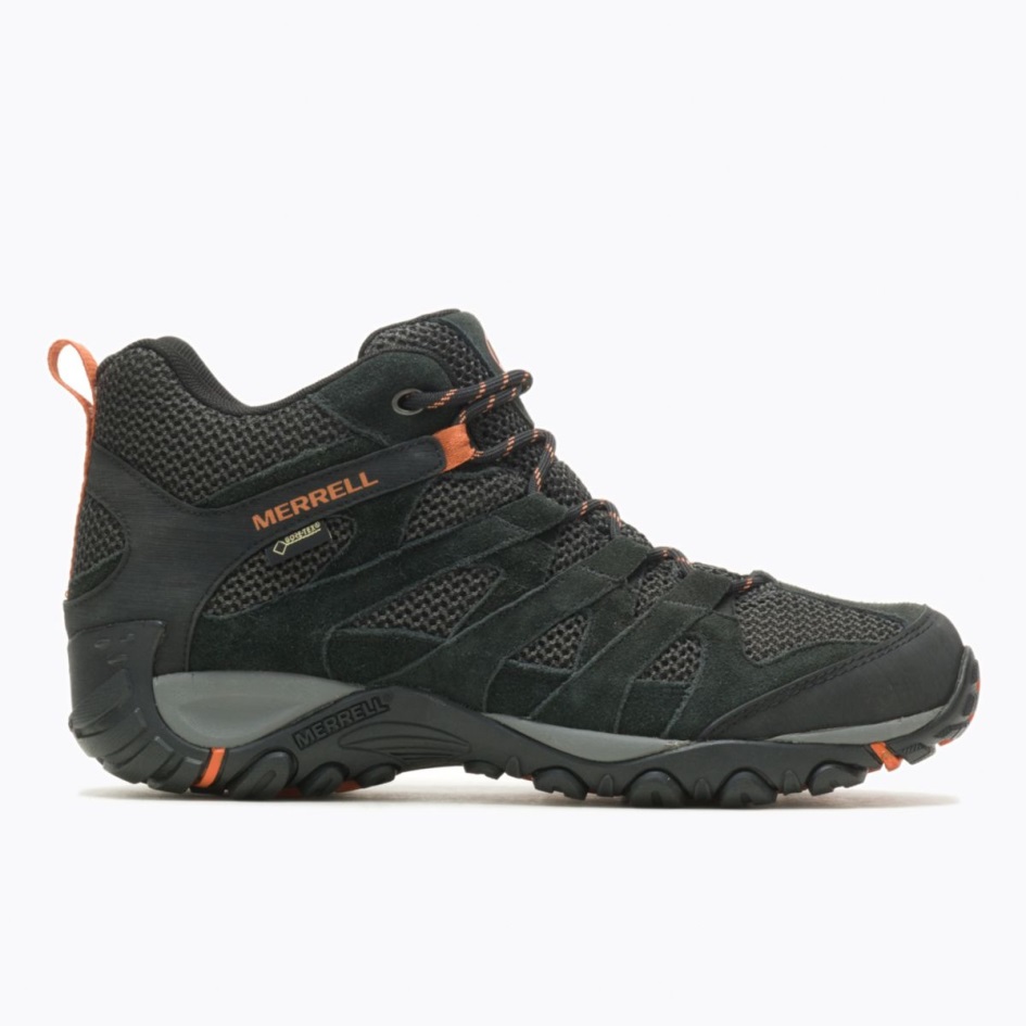 Merrell Miesten Alverstonen Keskimmäinen Gore-tex Musta