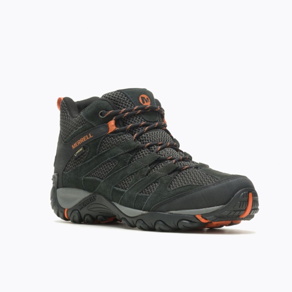 Merrell Miesten Alverstonen Keskimmäinen Gore-tex Musta