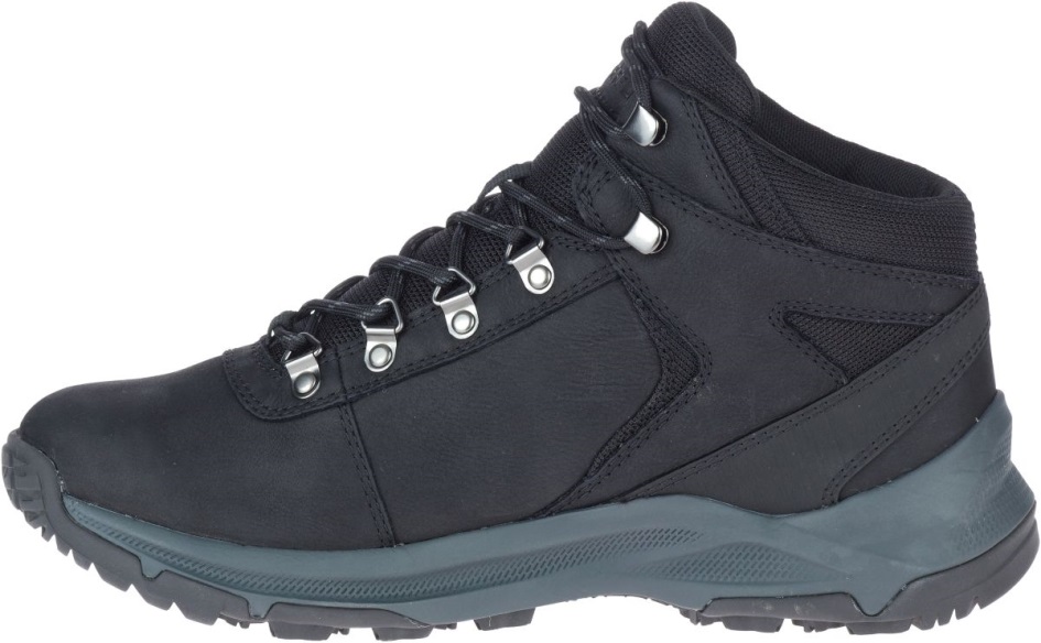 Merrell Miesten Erie Mid Nahka Vedenpitävä Musta