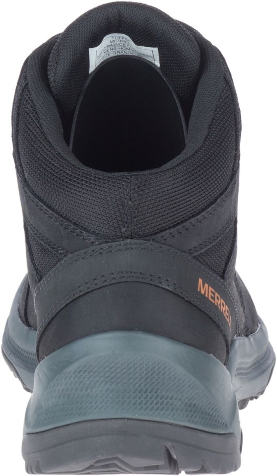 Merrell Miesten Erie Mid Nahka Vedenpitävä Musta