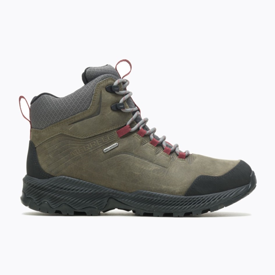 Merrell Miesten Metsään Sidottu Puolivälissä Vedenpitävä Merrell Harmaa