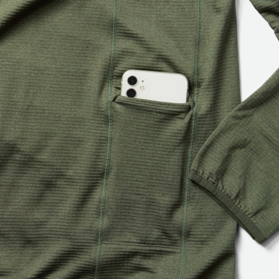 Merrell Miesten Geotex Full Zip Huppari Pölyinen Oliivi Kanerva