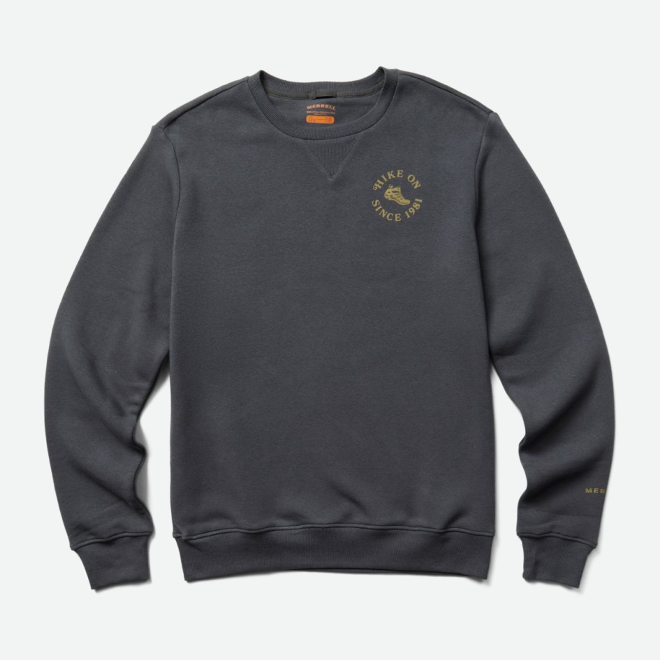 Merrell Miesten Vaellus Crew Kaula Fleece India Musteella