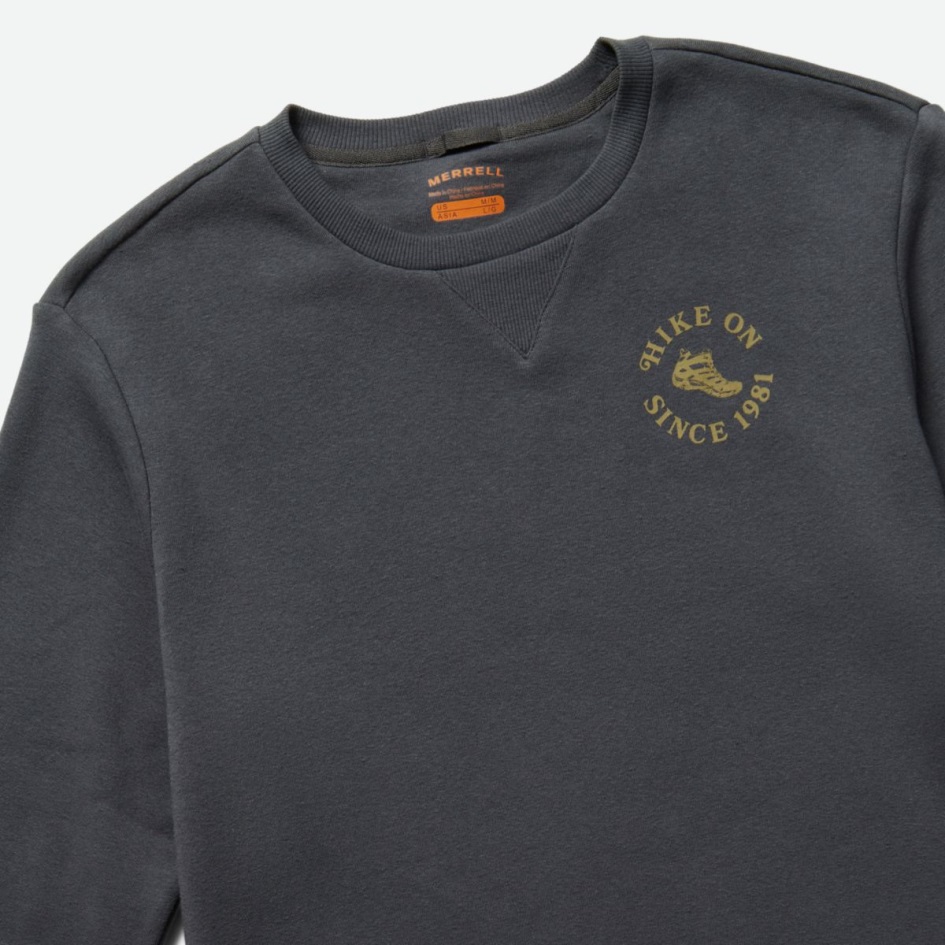 Merrell Miesten Vaellus Crew Kaula Fleece India Musteella
