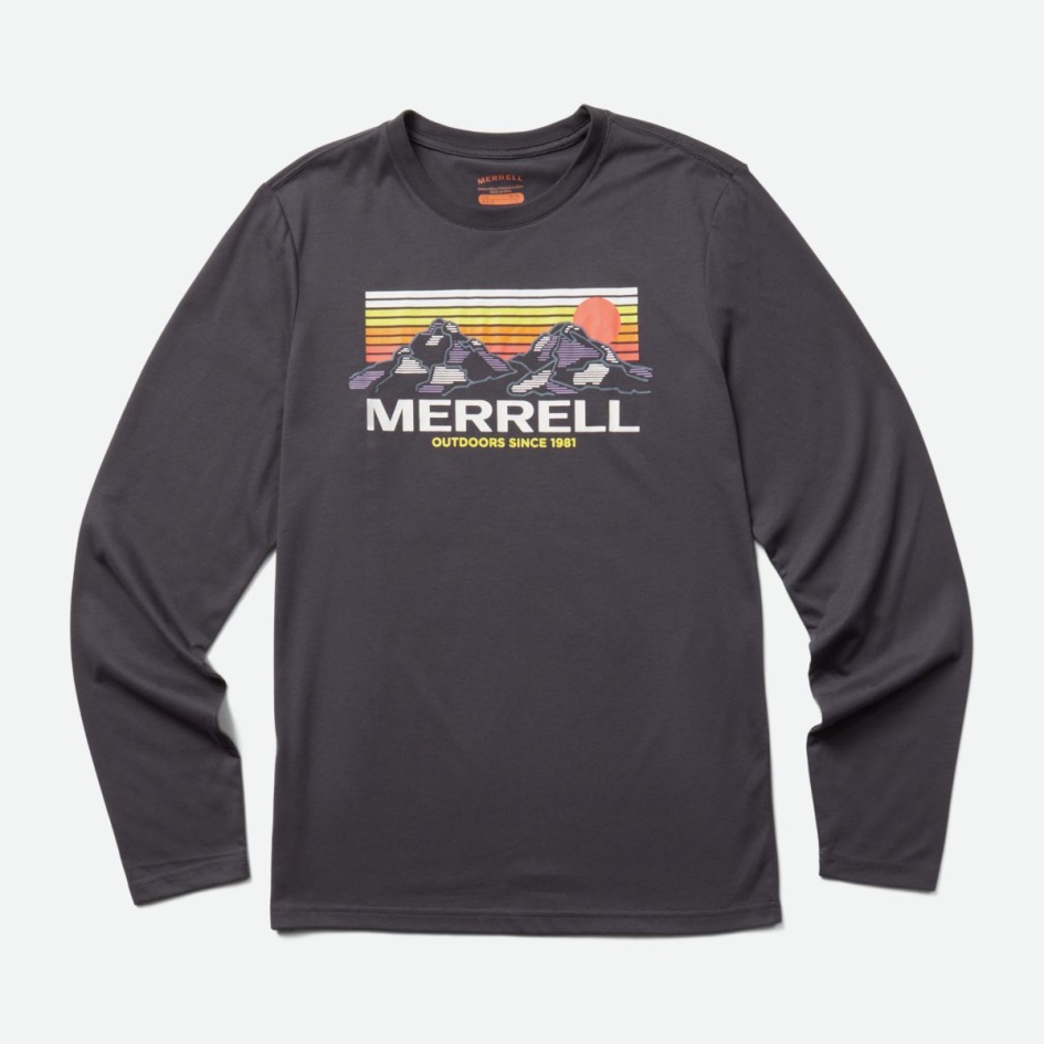 Merrell Miesten Merrell Mountains Pitkähihainen T-paita India Muste