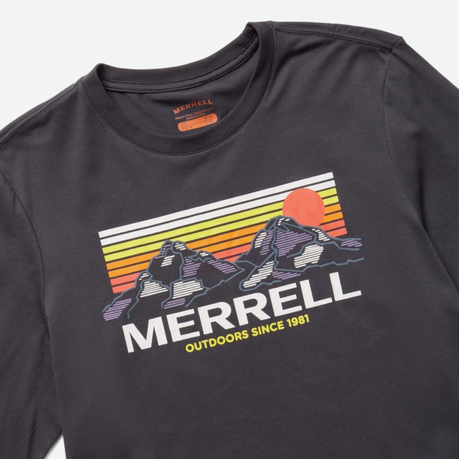Merrell Miesten Merrell Mountains Pitkähihainen T-paita India Muste