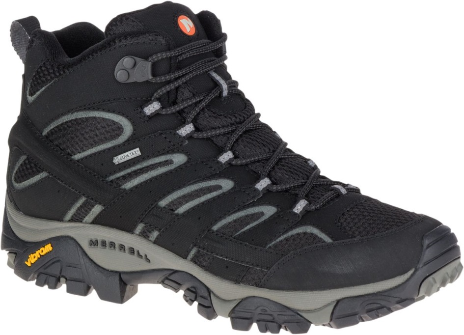 Merrell Miesten Moab 2 Mid Gore-tex Musta