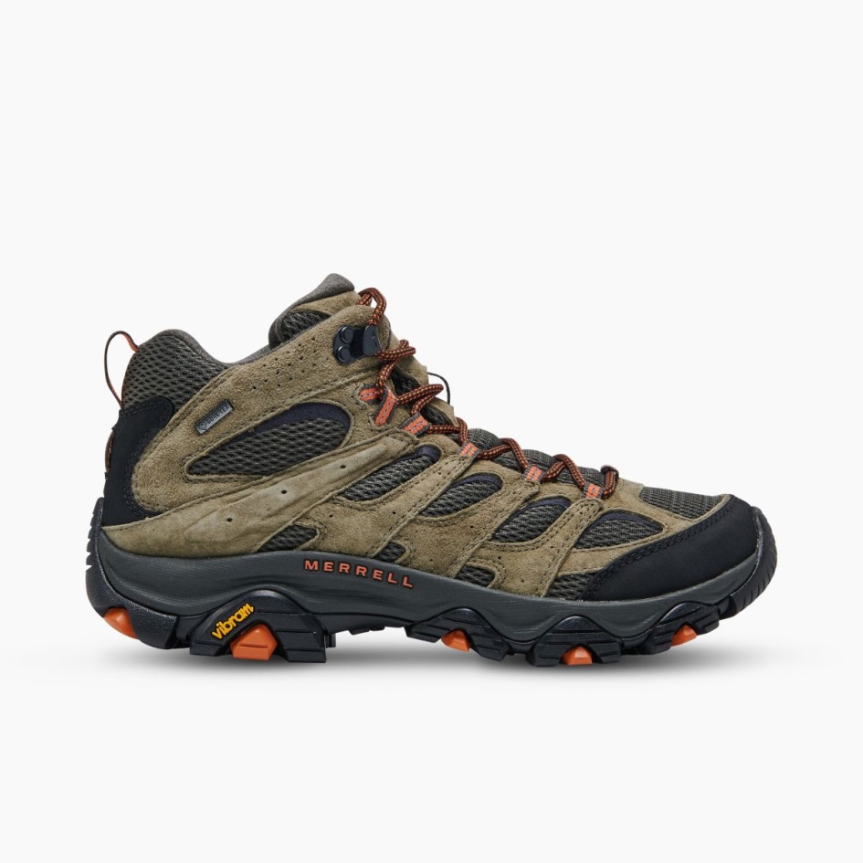 Merrell Miesten Moab 3 Mid Gore-tex Oliivi