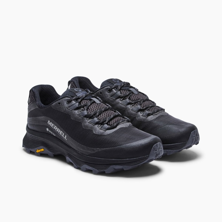 Merrell Miesten Moab Speed Gore-tex Black-asfaltti