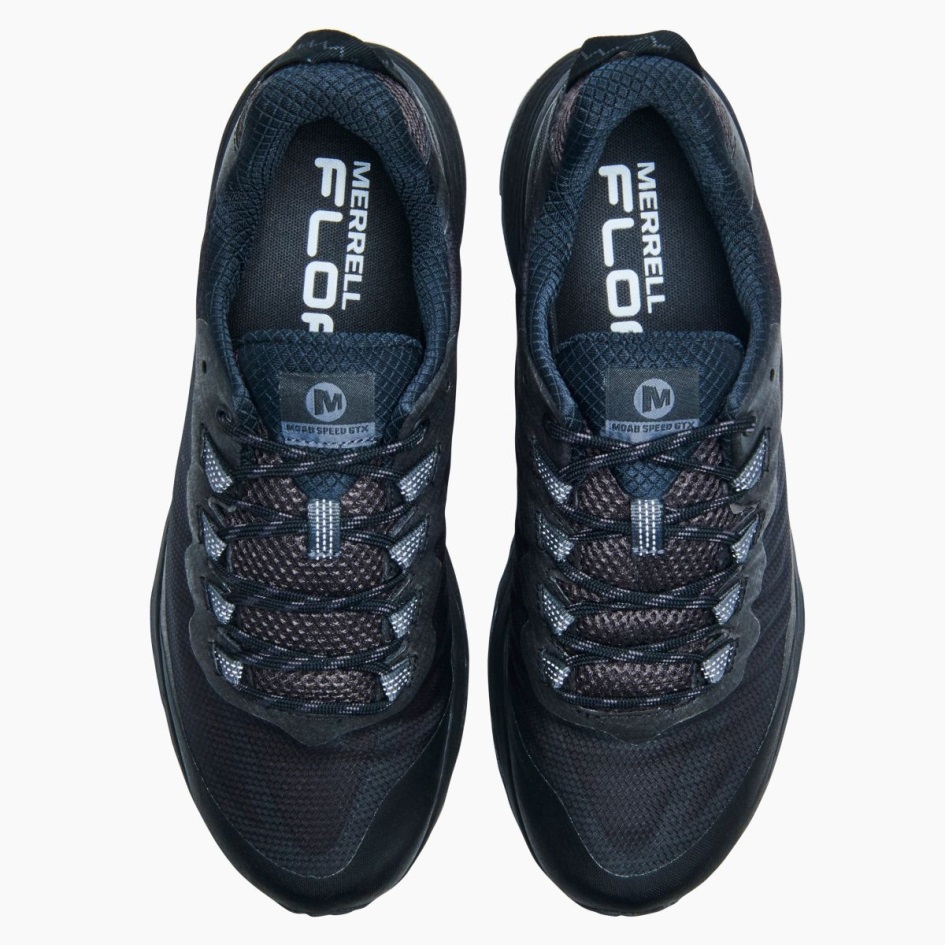 Merrell Miesten Moab Speed Gore-tex Black-asfaltti
