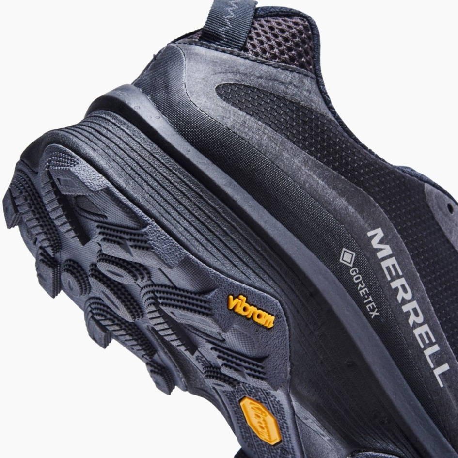 Merrell Miesten Moab Speed Gore-tex Black-asfaltti