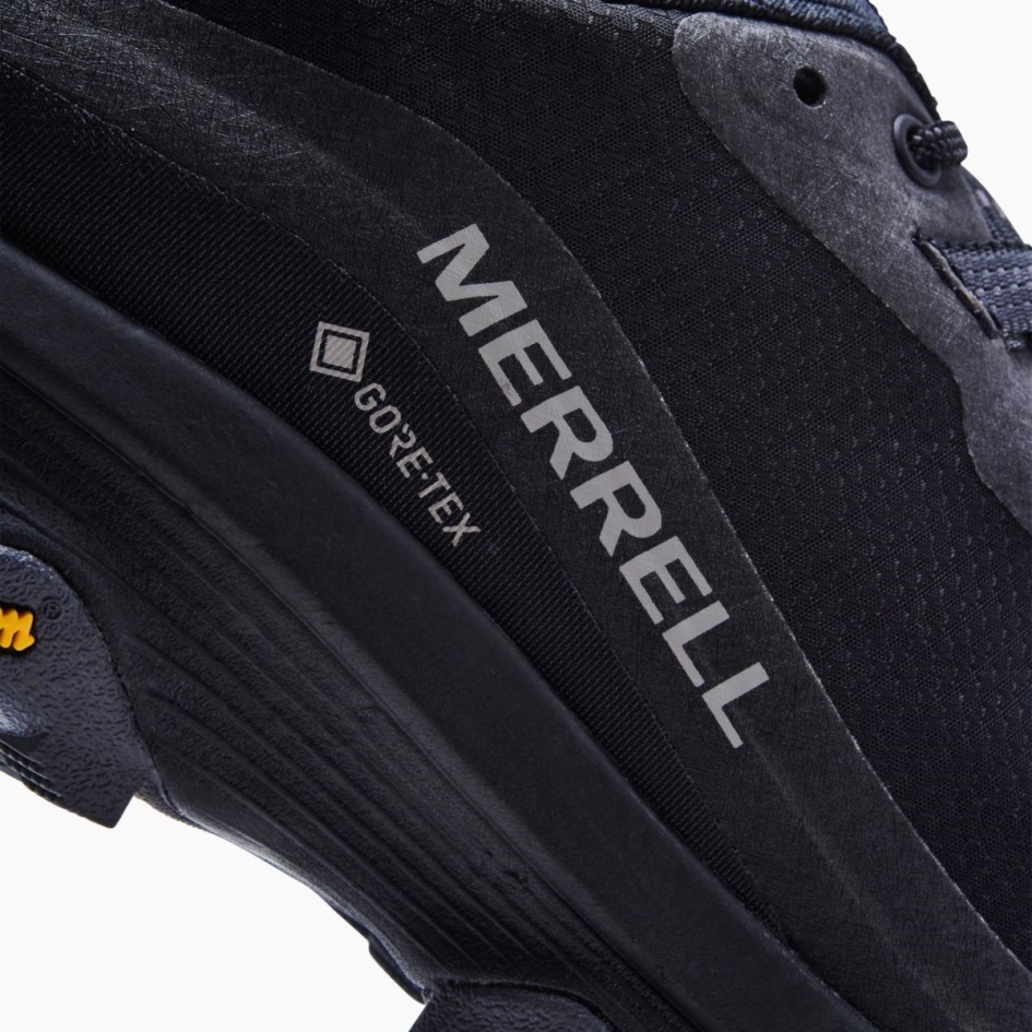 Merrell Miesten Moab Speed Gore-tex Black-asfaltti