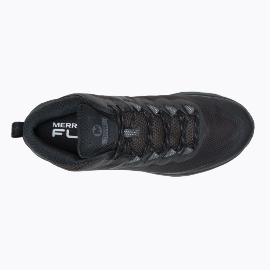 Merrell Miesten Moab Speed Mid Gore-tex Black-asfaltti