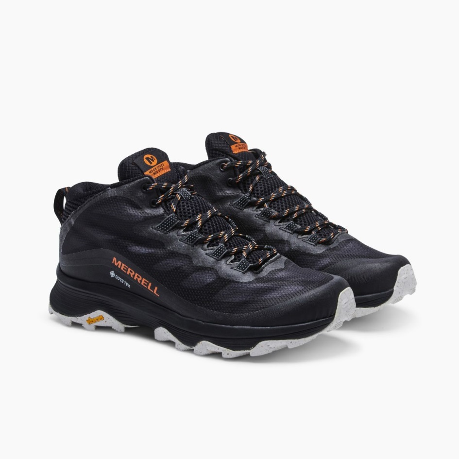 Merrell Miesten Moab Speed Mid Gore-tex Musta