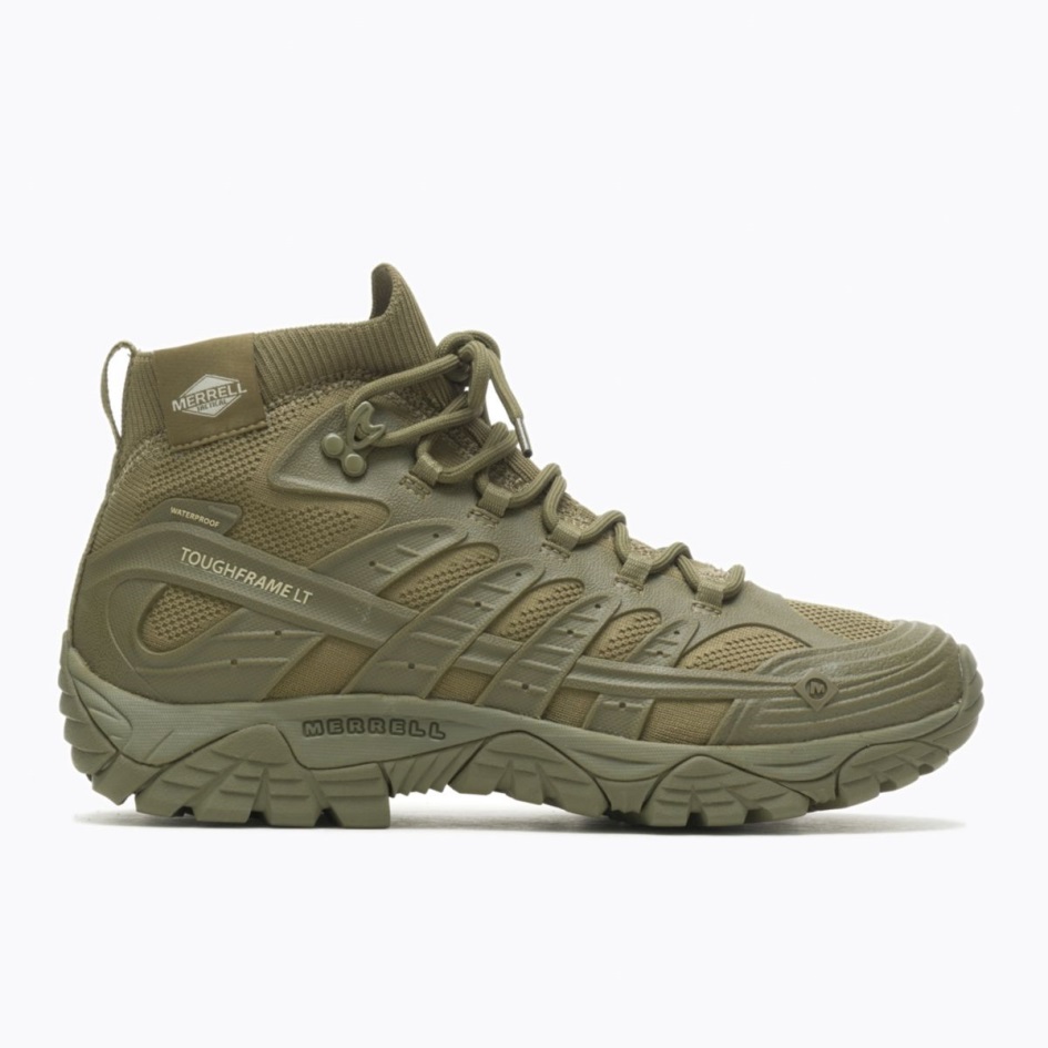 Merrell Miesten Moab Velocity Tactical Mid Vedenpitävä Oliivi