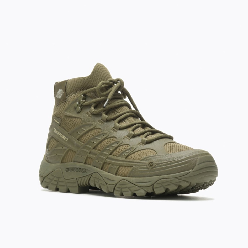 Merrell Miesten Moab Velocity Tactical Mid Vedenpitävä Oliivi