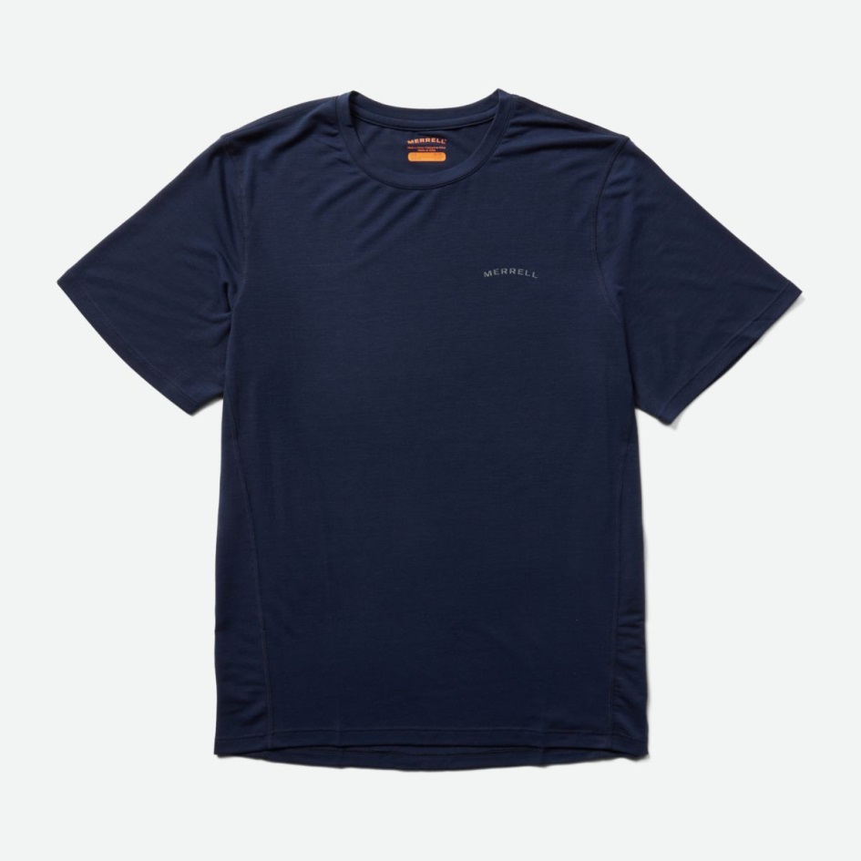 Merrell Miesten Tencel™ Navy Lyhythihainen T-paita