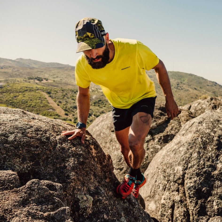 Merrell Miesten Tencel™ Navy Lyhythihainen T-paita