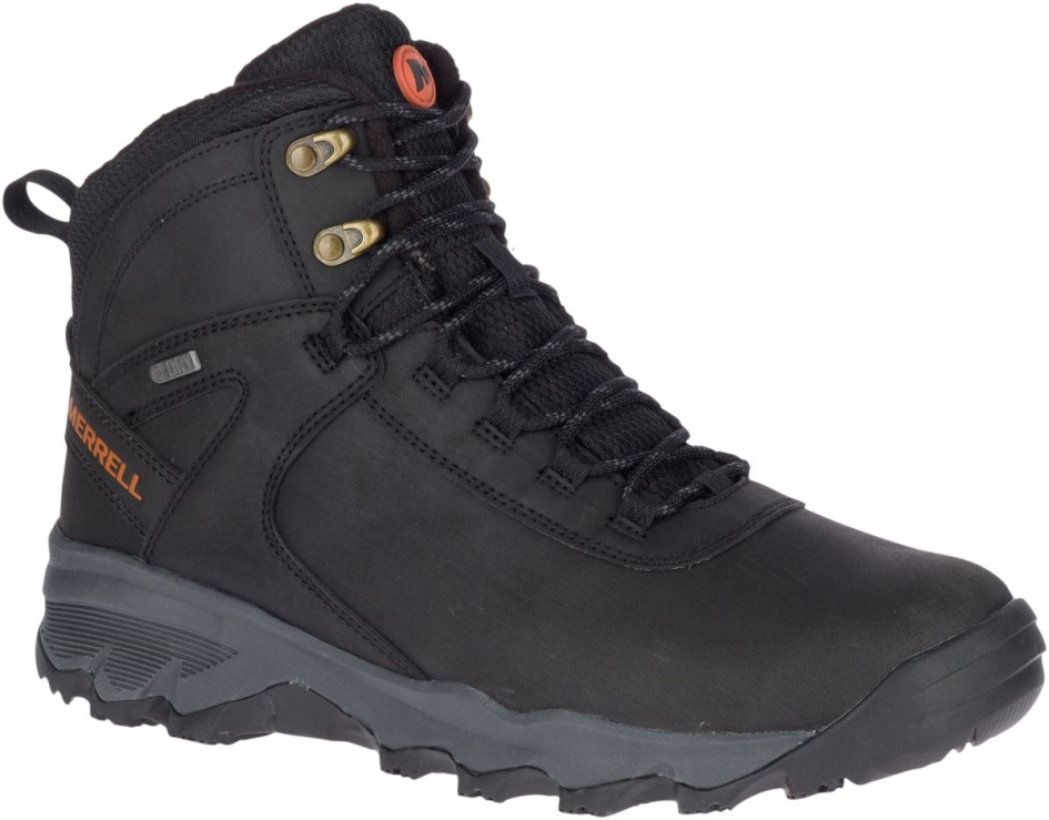Merrell Miesten Vigo Thermo Mid Nahka Vedenpitävä Musta
