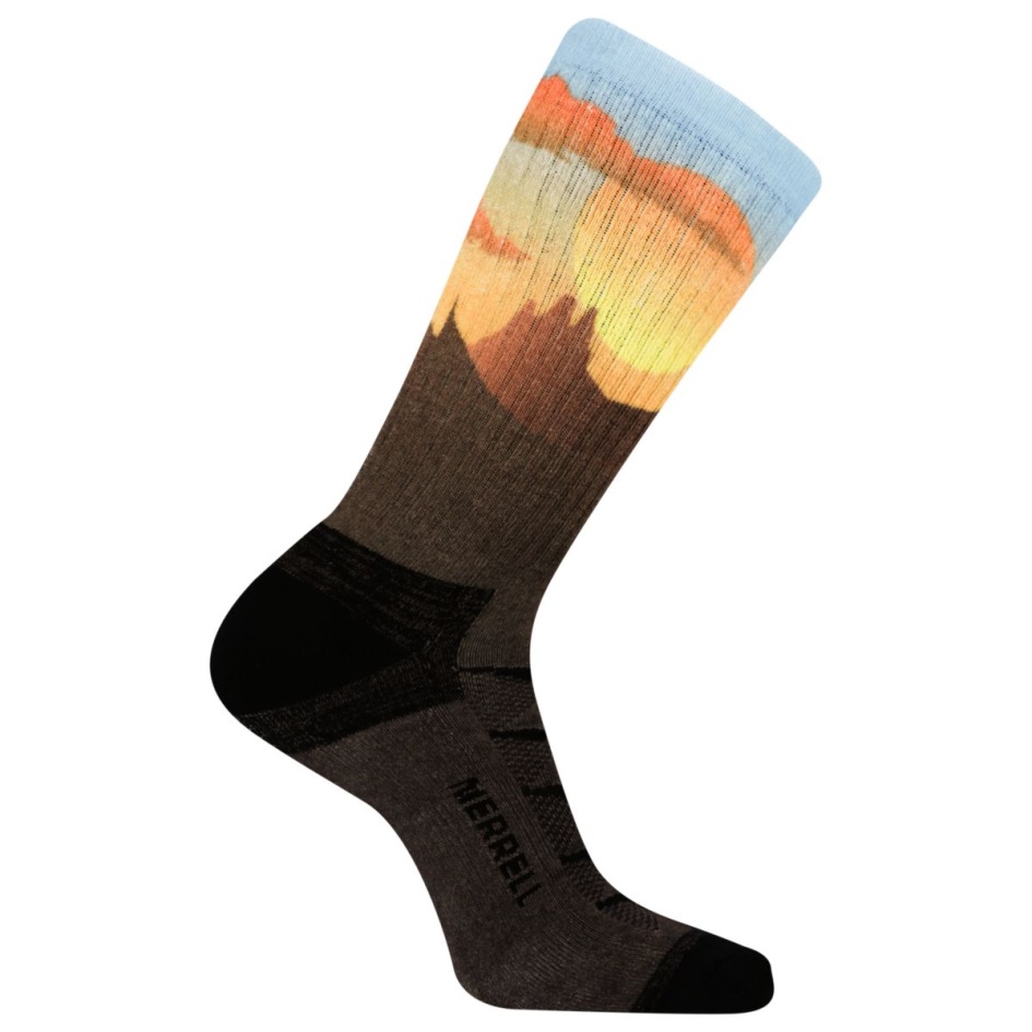 Merrell Moab Vuosipäivä Retkeilijä Crew Tab Sukka Tummanruskea