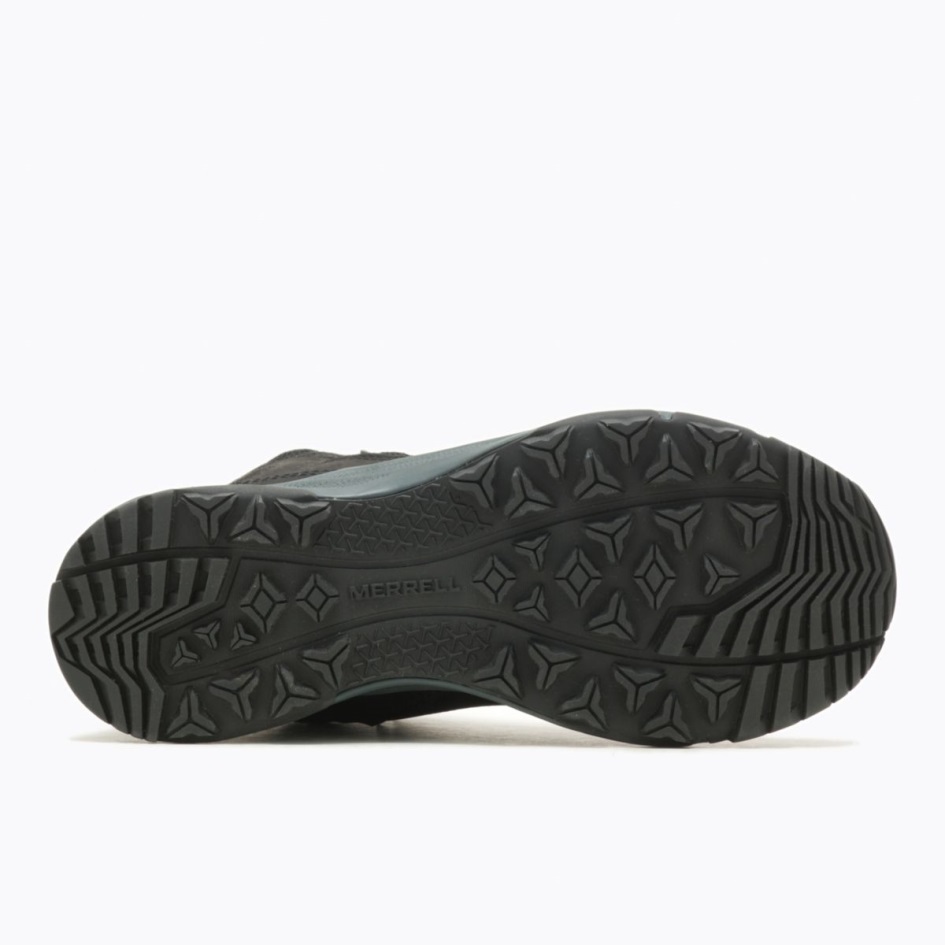 Merrell Naisten Erie Mid Nahka Vedenpitävä Musta