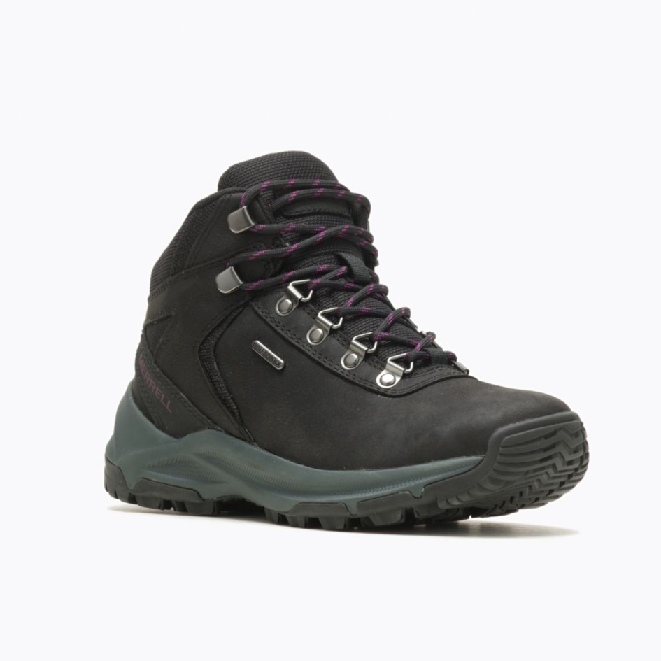 Merrell Naisten Erie Mid Nahka Vedenpitävä Musta