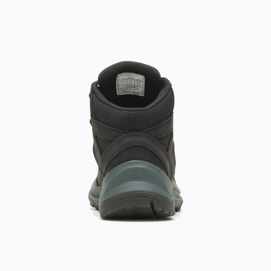 Merrell Naisten Erie Mid Nahka Vedenpitävä Musta
