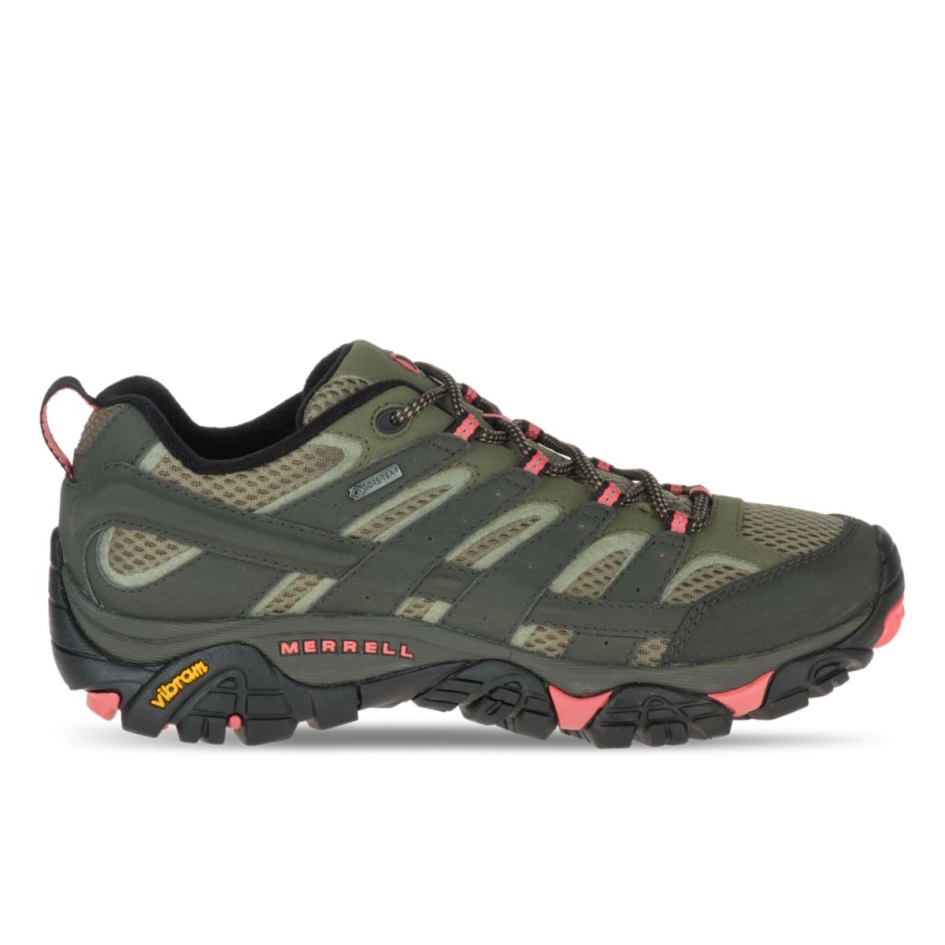 Merrell Naisten Moab 2 Gore-tex Beluga-oliivi