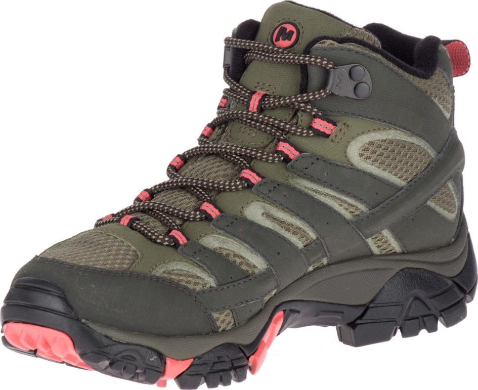 Merrell Naisten Moab 2 Mid Gore-tex Beluga-oliivi