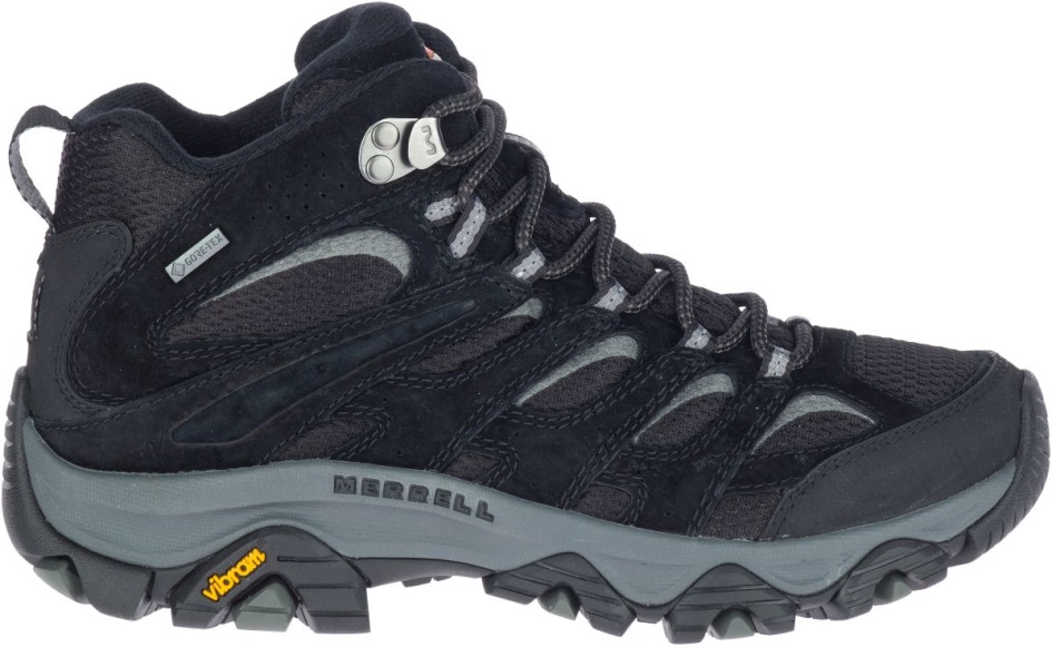 Merrell Naisten Moab 3 Mid Gore-tex Musta-harmaa