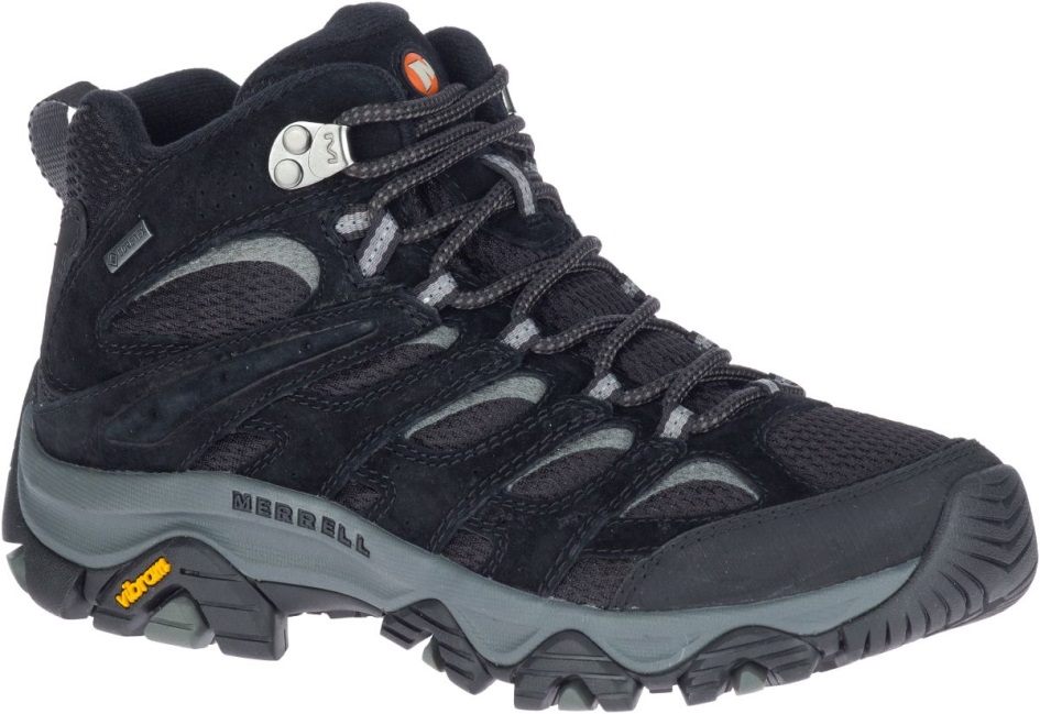 Merrell Naisten Moab 3 Mid Gore-tex Musta-harmaa