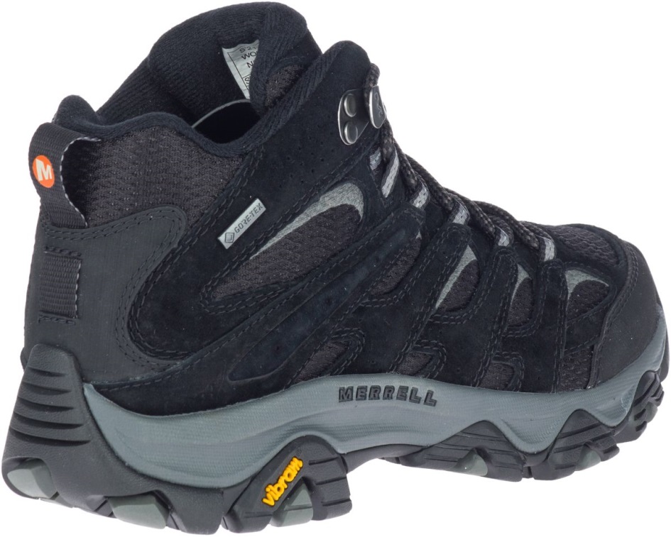 Merrell Naisten Moab 3 Mid Gore-tex Musta-harmaa