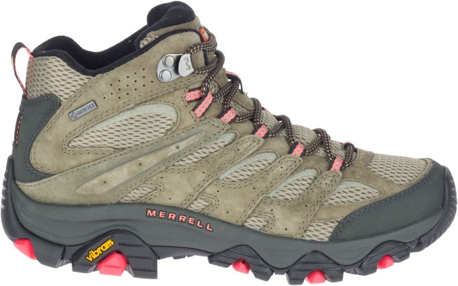 Merrell Naisten Moab 3 Mid Gore-tex Oliivi