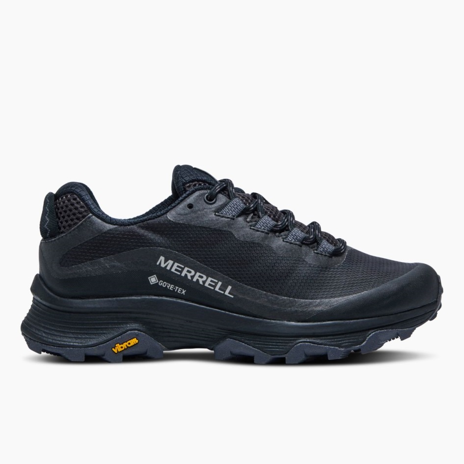 Merrell Naisten Moab Speed Gore-tex Black-asfaltti