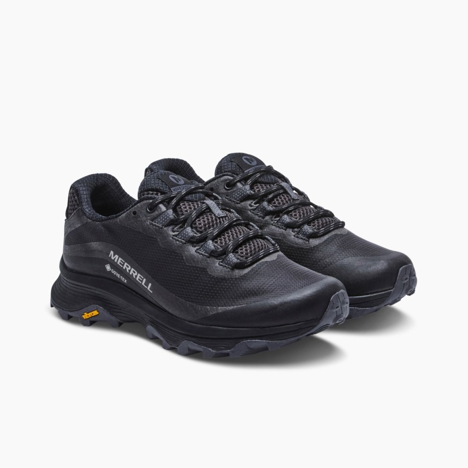 Merrell Naisten Moab Speed Gore-tex Black-asfaltti