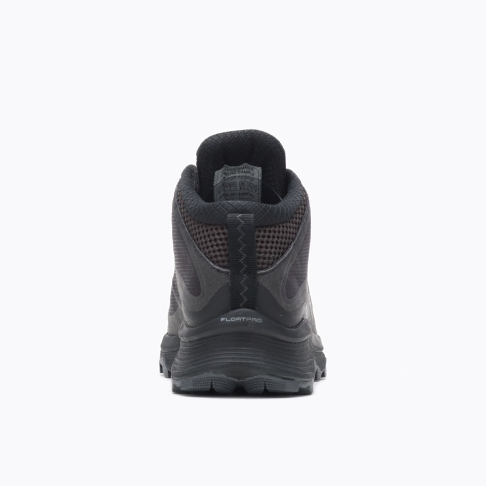 Merrell Naisten Moab Speed Mid Gore-tex Black-asfaltti