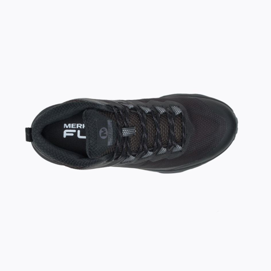 Merrell Naisten Moab Speed Mid Gore-tex Black-asfaltti
