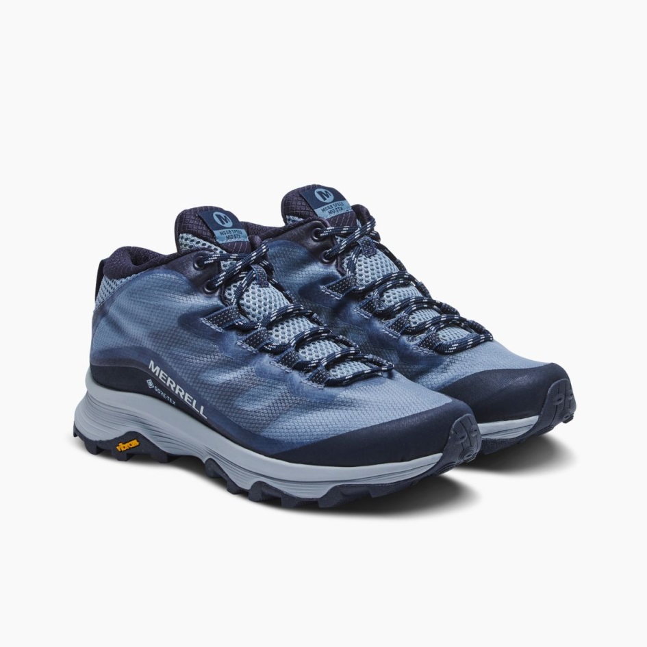 Merrell Naisten Moab Speed Mid Gore-tex Navy