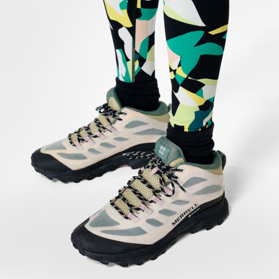 Merrell Naisten Moab Speed Mid Gore-tex X Hikinen Betty Valkoinen-vaaleanpunainen